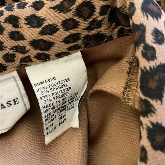 Studio Ease Womans Animal Print Button Front Blouse Size 14W - Picture 5 of 6